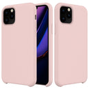 Solid Color Liquid Silicone Shockproof Case For iPhone 11 Pro(Pink)