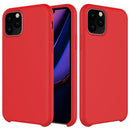 Solid Color Liquid Silicone Shockproof Case For iPhone 11 Pro(Red)