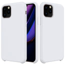 Solid Color Liquid Silicone Shockproof Case For iPhone 11 Pro(White)