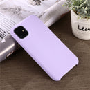For iPhone 11 Pro Solid Color Liquid Silicone Shockproof Case (Light Purple)
