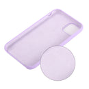 For iPhone 11 Pro Solid Color Liquid Silicone Shockproof Case (Light Purple)