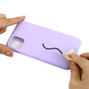 For iPhone 11 Pro Solid Color Liquid Silicone Shockproof Case (Light Purple)