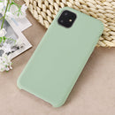 For iPhone 11 Pro Solid Color Liquid Silicone Shockproof Case (Mint Green)