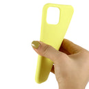 For iPhone 11 Pro Solid Color Liquid Silicone Shockproof Case (Yellow)