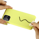 For iPhone 11 Pro Solid Color Liquid Silicone Shockproof Case (Yellow)