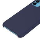 Solid Color Liquid Silicone Shockproof Case For iPhone 11(Navy Blue)