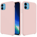 Solid Color Liquid Silicone Shockproof Case For iPhone 11(Pink)
