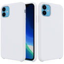 Solid Color Liquid Silicone Shockproof Case For iPhone 11(White)