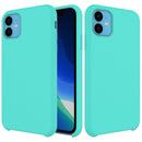 Solid Color Liquid Silicone Shockproof Case For iPhone 11(Baby Blue)