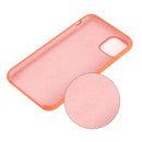 For iPhone 11 Solid Color Liquid Silicone Shockproof Case (Melon Red)