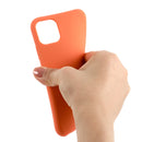 For iPhone 11 Solid Color Liquid Silicone Shockproof Case (Melon Red)