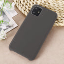 For iPhone 11 Solid Color Liquid Silicone Shockproof Case (Olive Green)