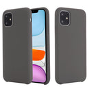 For iPhone 11 Solid Color Liquid Silicone Shockproof Case (Olive Green)