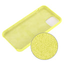 For iPhone 11 Solid Color Liquid Silicone Shockproof Case (Yellow)