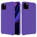 Solid Color Liquid Silicone Shockproof Case For iPhone 11 Pro Max(Purple)