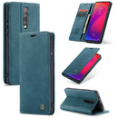 CaseMe-013 Multi-functional Retro Frosted Horizontal Flip Leather Case with Card Slot & Holder & Wallet For Xiaomi Mi 9T Pro / Redmi K20 Pro / Xiaomi Mi 9T / Redmi K20(Blue)