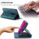 CaseMe-013 Multi-functional Retro Frosted Horizontal Flip Leather Case with Card Slot & Holder & Wallet For Xiaomi Mi 9T Pro / Redmi K20 Pro / Xiaomi Mi 9T / Redmi K20(Blue)