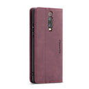 CaseMe-013 Multi-functional Retro Frosted Horizontal Flip Leather Case with Card Slot & Holder & Wallet For Xiaomi Mi 9T Pro / Redmi K20 Pro / Xiaomi Mi 9T / Redmi K20(Wine Red)