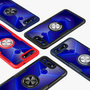 Scratchproof TPU + Acrylic Ring Bracket Protective Case For Huawei Honor View 20(Navy Blue)