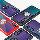 Scratchproof TPU + Acrylic Ring Bracket Protective Case For Huawei P20 Pro(Black)