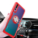 Scratchproof TPU + Acrylic Ring Bracket Protective Case For Huawei P20 Pro(Silver)