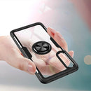 Scratchproof TPU + Acrylic Ring Bracket Protective Case For Huawei P20 Pro(Silver)