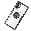 Scratchproof TPU + Acrylic Ring Bracket Protective Case For Galaxy Note 10+(Navy Blue)