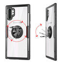 Scratchproof TPU + Acrylic Ring Bracket Protective Case For Galaxy Note 10+(Navy Blue)