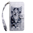 3D Painting Pattern Coloured Drawing Horizontal Flip TPU + PU Leather Case with Holder & Card Slots & Wallet for Huawei Y6 2018 (Smile Cat)