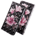 3D Painting Pattern Coloured Drawing Horizontal Flip TPU + PU Leather Case with Holder & Card Slots & Wallet for Huawei Y6 2018 (Pink Flower)
