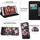 3D Painting Pattern Coloured Drawing Horizontal Flip TPU + PU Leather Case with Holder & Card Slots & Wallet for Huawei Y6 2018 (Pink Flower)