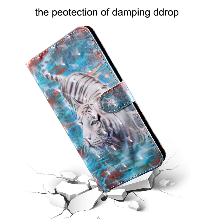 3D Painting Pattern Coloured Drawing Horizontal Flip TPU + PU Leather Case with Holder & Card Slots & Wallet for Huawei Y6 2018 (Tiger)