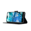 Wind Chime Owl Embossing Pattern Horizontal Flip Leather Case with Holder & Card Slots & Wallet For Nokia 7.1(Black)