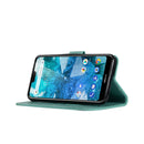Wind Chime Owl Embossing Pattern Horizontal Flip Leather Case with Holder & Card Slots & Wallet For Nokia 7.1(Green)
