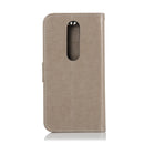 Wind Chime Owl Embossing Pattern Horizontal Flip Leather Case with Holder & Card Slots & Wallet For Nokia 7.1(Grey)