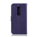 Wind Chime Owl Embossing Pattern Horizontal Flip Leather Case with Holder & Card Slots & Wallet For Nokia 7.1(Purple)