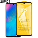 25 PCS 9D Full Glue Full Screen Tempered Glass Film For Huawei P30 Lite