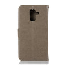 Wind Chime Owl Embossing Pattern Horizontal Flip Leather Case with Holder & Card Slots & Wallet For Galaxy J8 (2018)(Grey)