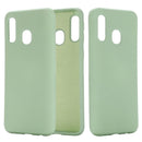 Solid Color Liquid Silicone Dropproof Full Coverage Protective Case for Galaxy A20 / A30(Green)