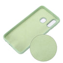 Solid Color Liquid Silicone Dropproof Full Coverage Protective Case for Galaxy A20 / A30(Green)