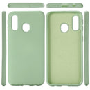 Solid Color Liquid Silicone Dropproof Full Coverage Protective Case for Galaxy A20 / A30(Green)