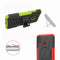 Tire Texture TPU+PC Shockproof Protective Case with Holder for Huawei Nova 3i(Red)