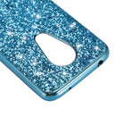 Plating Glittery Powder Shockproof TPU Case For Motorola Moto G7 Play(Rose Gold)