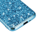 Plating Glittery Powder Shockproof TPU Case For Motorola Moto G7 Play(Rose Gold)