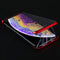 Ultra-Thin Angular Frame Magnetic Absorption Double-Sided Tempered Glass Shell for iPhone XS(Red)