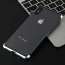 Ultra-Thin Angular Frame Magnetic Absorption Double-Sided Tempered Glass Shell for iPhone XS Max (Silver)
