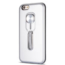 Shockproof TPU + PC Protective Case with Holder For iPhone 6 & 6s(Silver)
