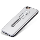 Shockproof TPU + PC Protective Case with Holder For iPhone 6 & 6s(Silver)