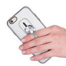 Shockproof TPU + PC Protective Case with Holder For iPhone 6 & 6s(Silver)