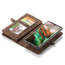 CaseMe-008 Detachable Multifunctional Horizontal Flip Leather Case with Card Slot & Holder & Zipper Wallet & Photo Frame for Galaxy Note 10 Pro(Brown)